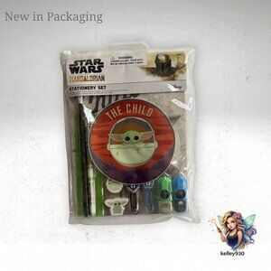 Star Wars Mandalorian Grogu “The Child” Stationery Set New